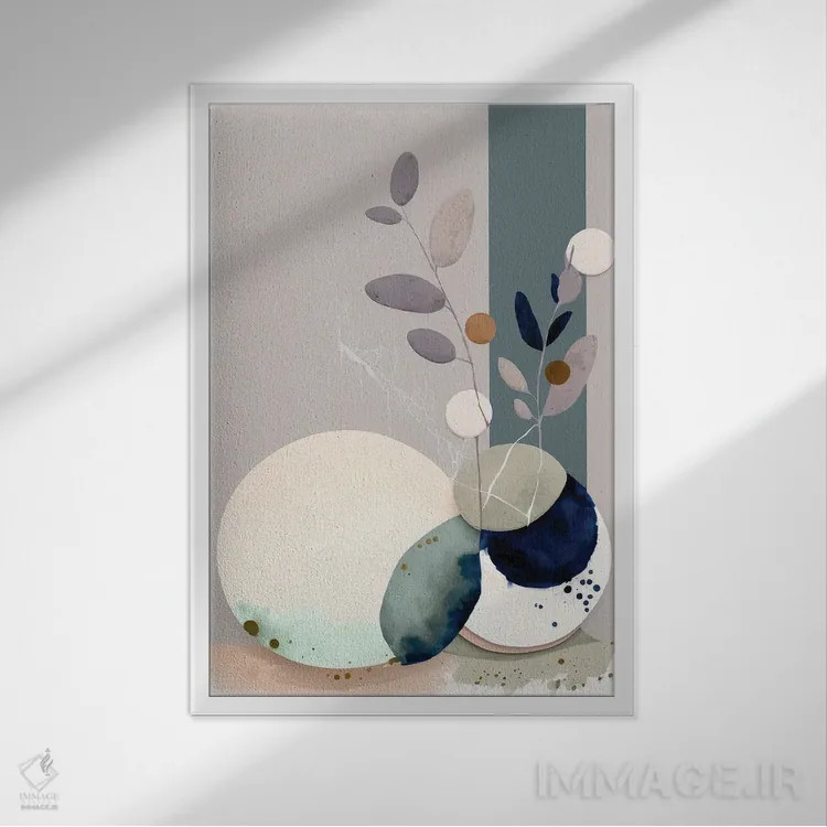 تابلو اسطوخودوس مدرن اثر بلا ایو - نمای قابدار سفید