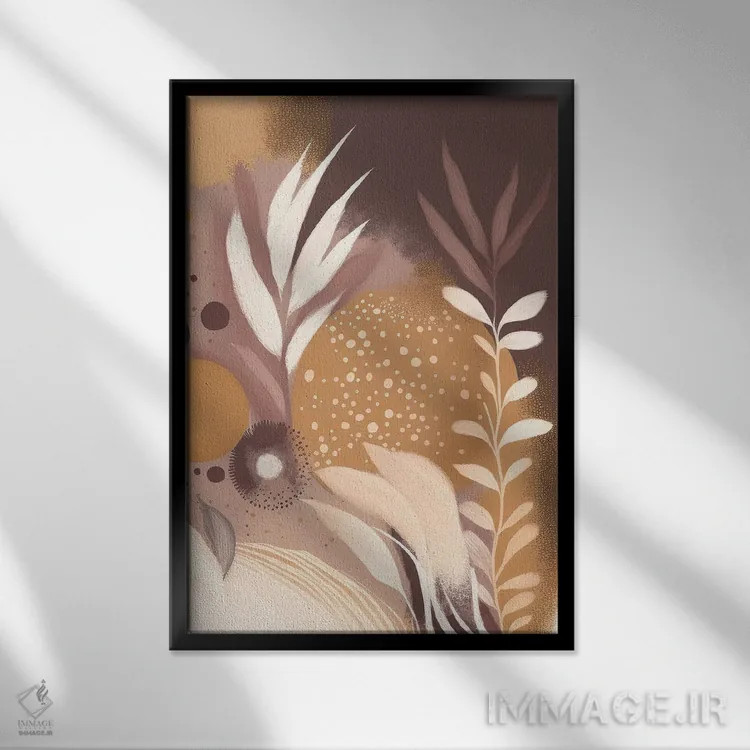 تابلو سرخ شده با عطر دلانگیز اثر بلا ایو - نمای قابدار مشکی