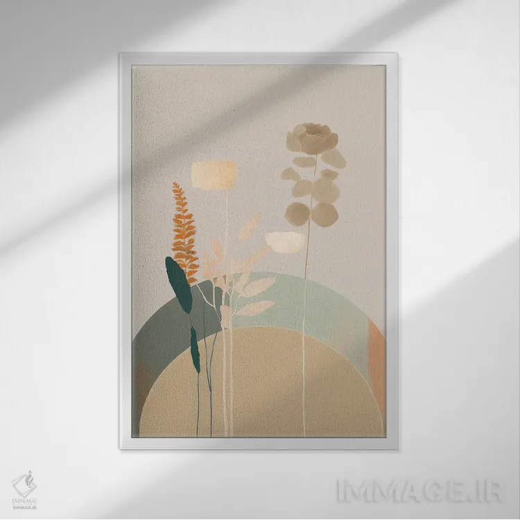 تابلو مزرعهٔ طلوع صبحگاهی ۲ اثر بلا ایو - نمای قابدار سفید