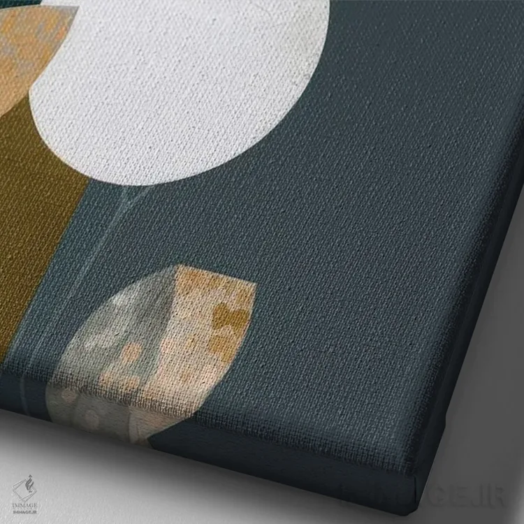 تابلو درخشش گرگ و میش اثر بلا ایو - نمای نزدیک بافت بوم