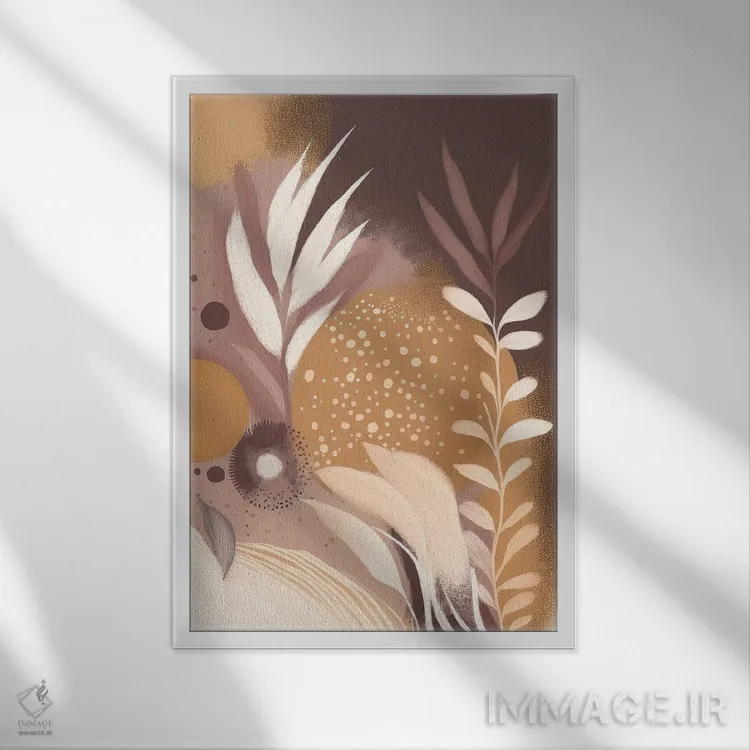 تابلو سرخ شده با عطر دلانگیز اثر بلا ایو - نمای قابدار سفید