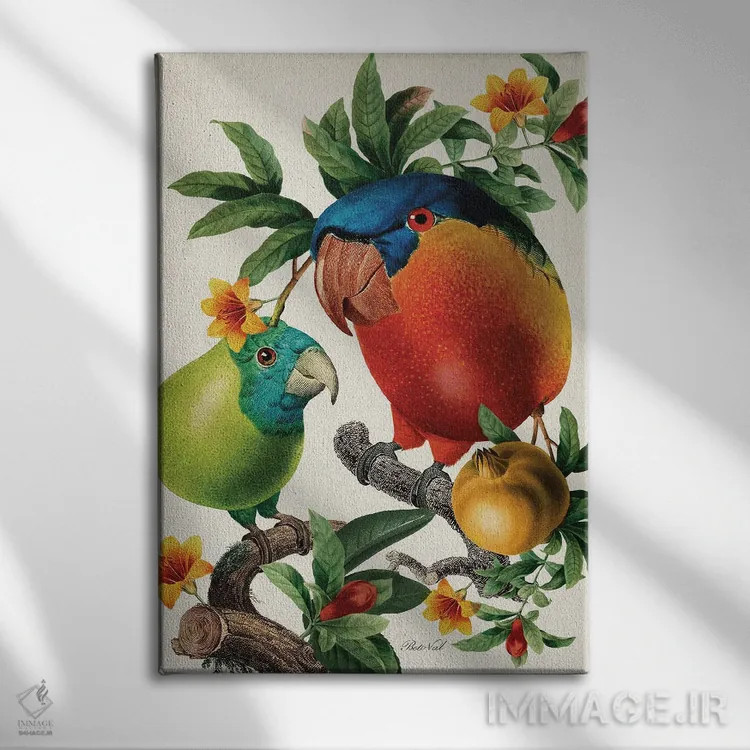 تابلو پدر و دختر اثر بتو وال - نمای روبهرو روی دیوار