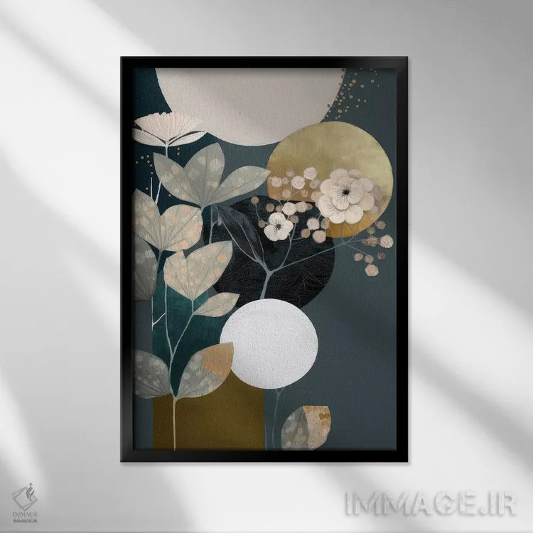 تابلو درخشش گرگ و میش اثر بلا ایو - نمای قابدار مشکی