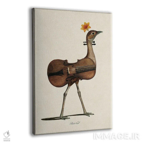 تابلو پرندهٔ موسیقیدوست اثر بتو وال - نمای پرسپکتیو محصول