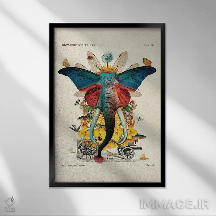 تابلو ماریپوفانته (نام تخیلی) اثر بتو وال - نمای قابدار مشکی