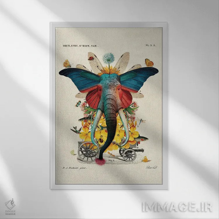 تابلو ماریپوفانته (نام تخیلی) اثر بتو وال - نمای قابدار سفید