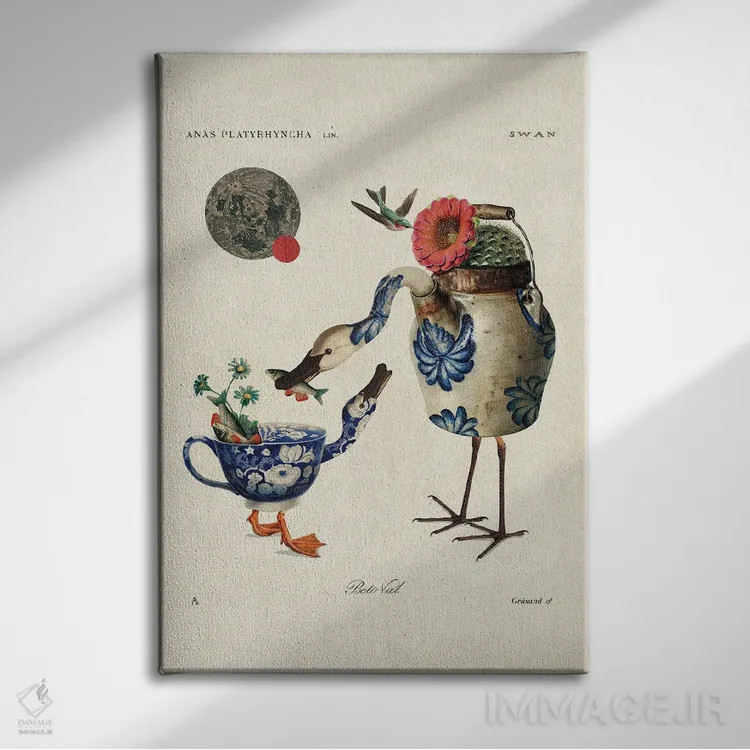 تابلو مادر و پسر اثر بتو وال - نمای روبهرو روی دیوار