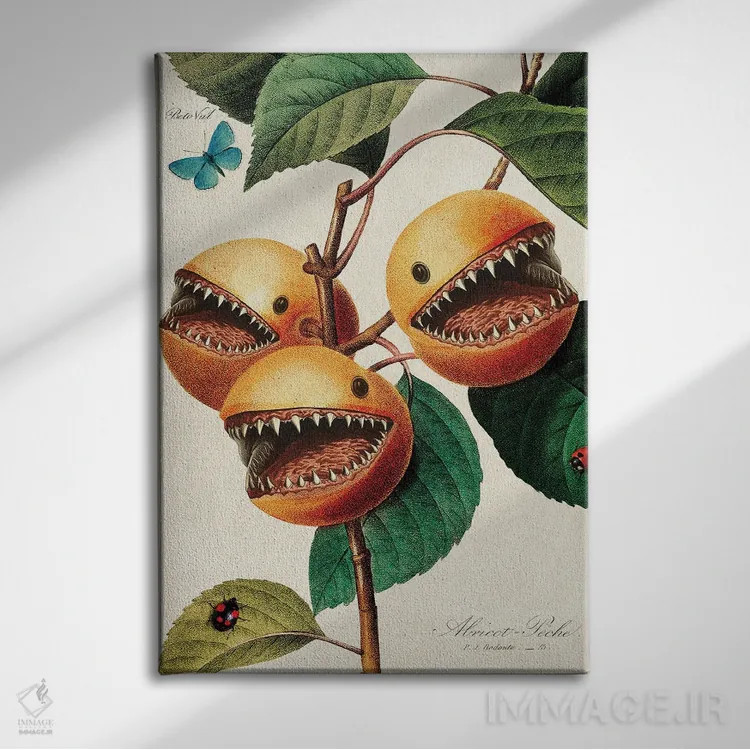 تابلو میوه گوشتخوار اثر بتو وال - نمای روبهرو روی دیوار