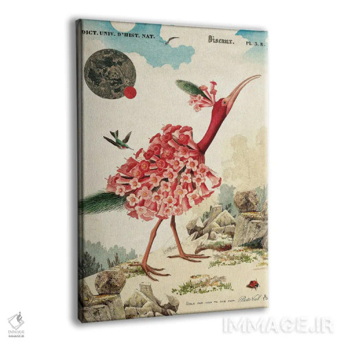 تابلو گل فلامینگو اثر بتو وال - نمای پرسپکتیو محصول