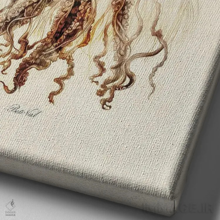 تابلو رقاص اثر بتو وال - نمای نزدیک بافت بوم