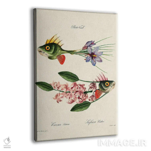 تابلو گل ماهی اثر بتو وال - نمای پرسپکتیو محصول