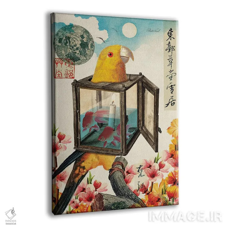 تابلو پرنده چراغخیابانی اثر بتو وال - نمای پرسپکتیو محصول