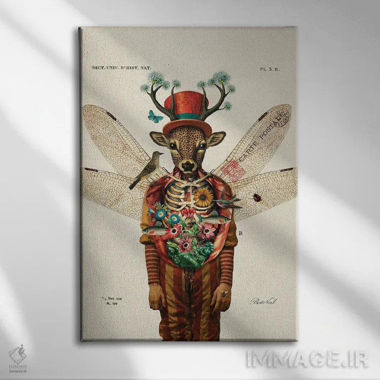 تابلو مرد سیرک اثر بتو وال - نمای روبهرو روی دیوار