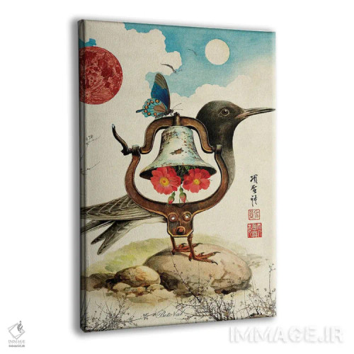 تابلو پرنده زنگولهای اثر بتو وال - نمای پرسپکتیو محصول