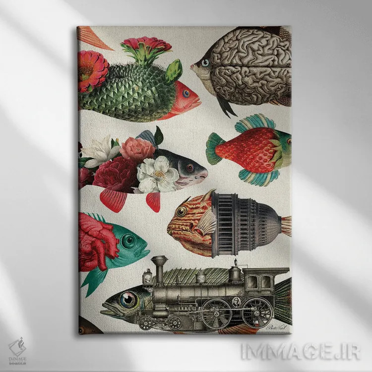 تابلو آکواریوم اثر بتو وال - نمای روبهرو روی دیوار