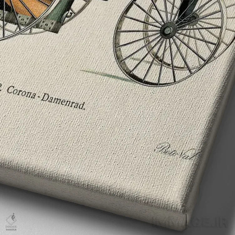 تابلو ماشین پرنده اثر بتو وال - نمای نزدیک بافت بوم