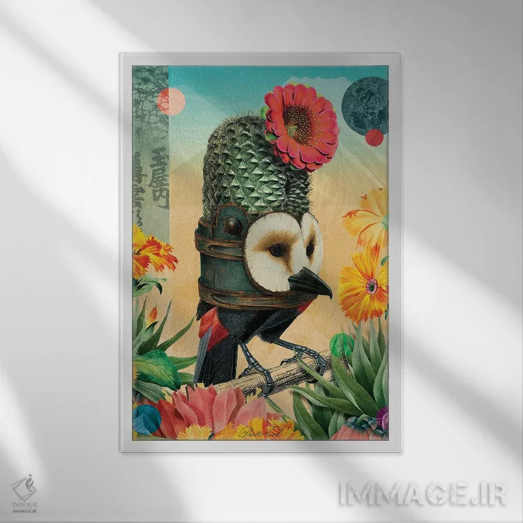 تابلو موجود کوچولو اثر بتو وال - نمای قابدار سفید