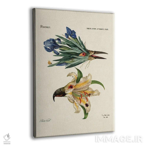 تابلو گل پرندهای اثر بتو وال - نمای پرسپکتیو محصول