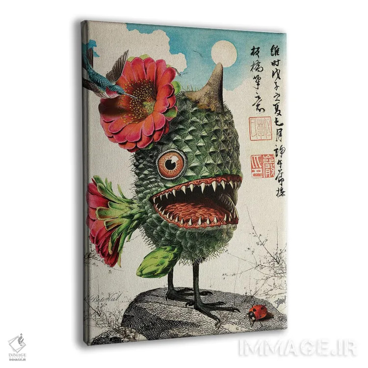 تابلو هیولای کاکتوسی اثر بتو وال - نمای پرسپکتیو محصول