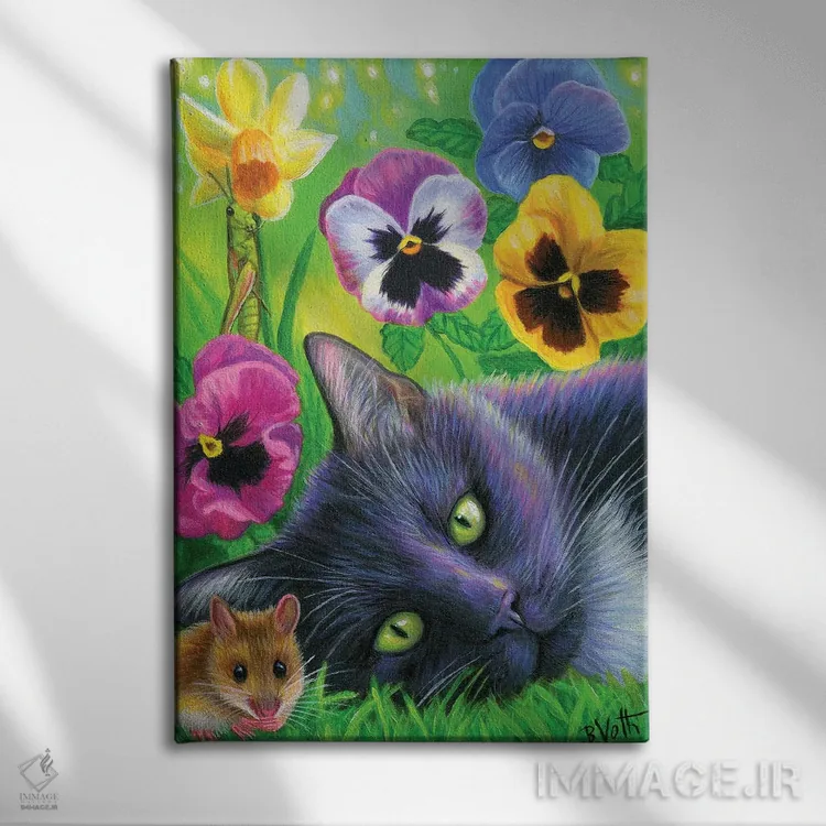 تابلو رویای بهار ۵ اثر بریجت واث - نمای روبهرو روی دیوار