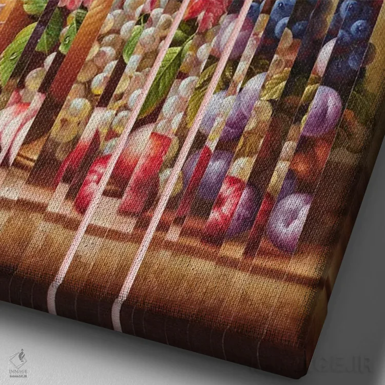 تابلو نور زمین اثر بالدوین رینگستد - نمای نزدیک بافت بوم