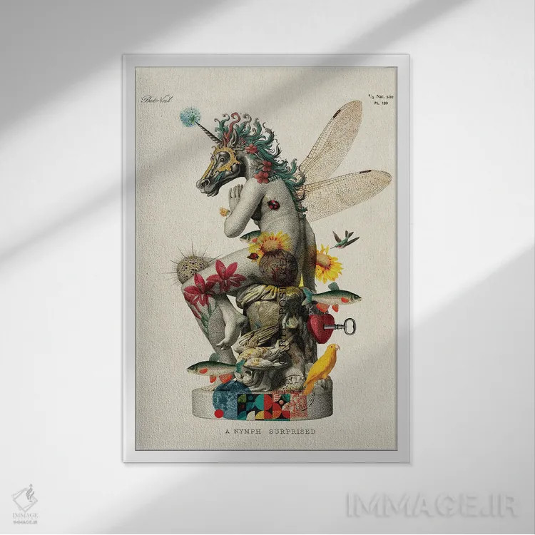 تابلو الهامبخش اثر بتو وال - نمای قابدار سفید