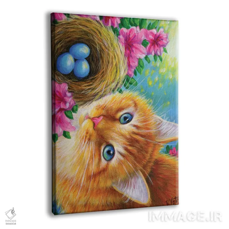 تابلو تخممرغهای کوچک آبی اثر بریجت واث - نمای پرسپکتیو محصول