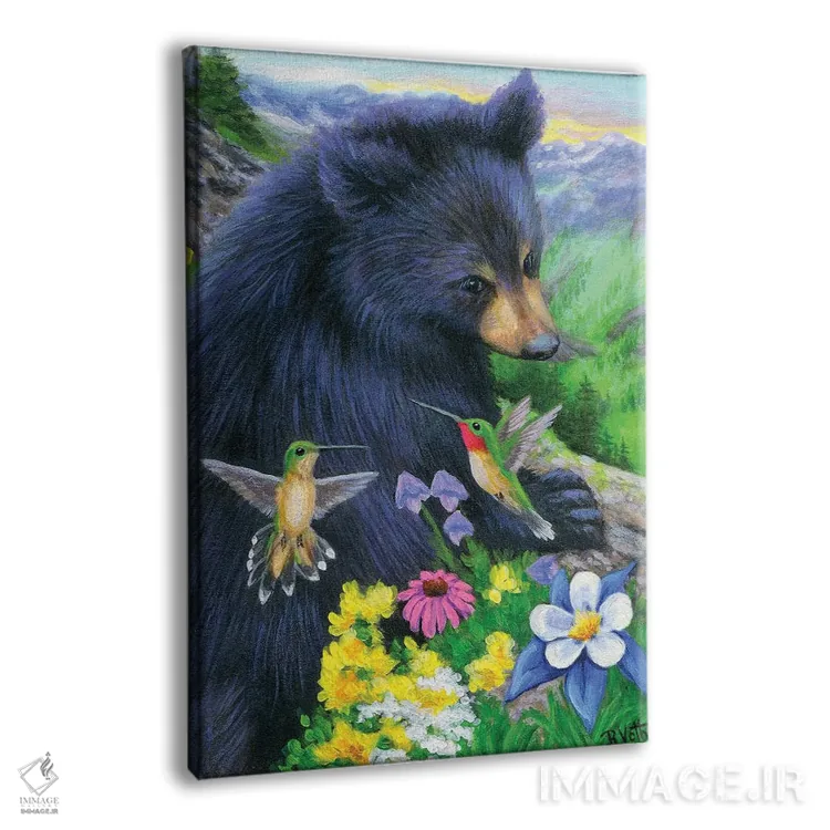 تابلو دوستان زمزمهگر خرس کوچولو اثر بریجت واث - نمای پرسپکتیو محصول