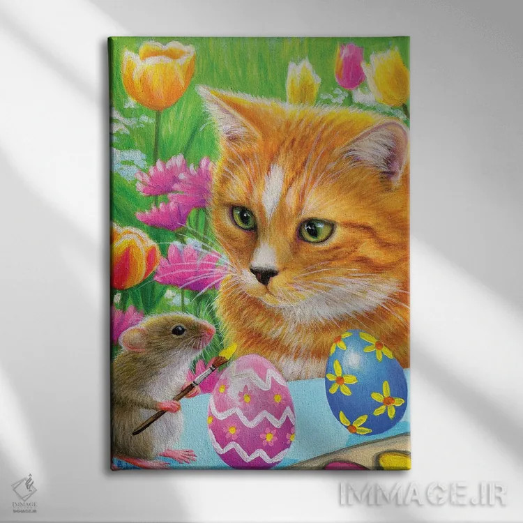 تابلو یاور کوچک عید پاک اثر بریجت واث - نمای روبهرو روی دیوار