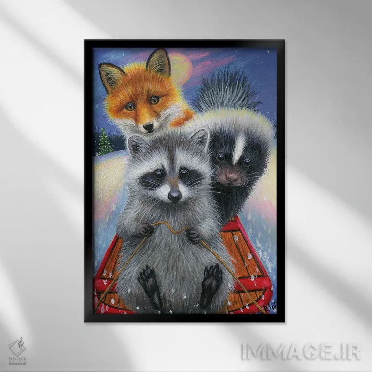 تابلو نگه دار! اثر بریجت واث - نمای قابدار مشکی