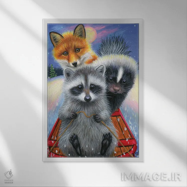 تابلو نگه دار! اثر بریجت واث - نمای قابدار سفید