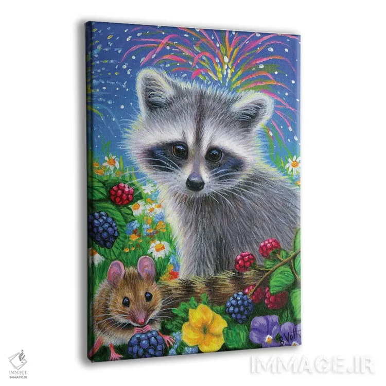 تابلو چهارم جولای رافائلا (نام خاص) اثر بریجت واث - نمای پرسپکتیو محصول