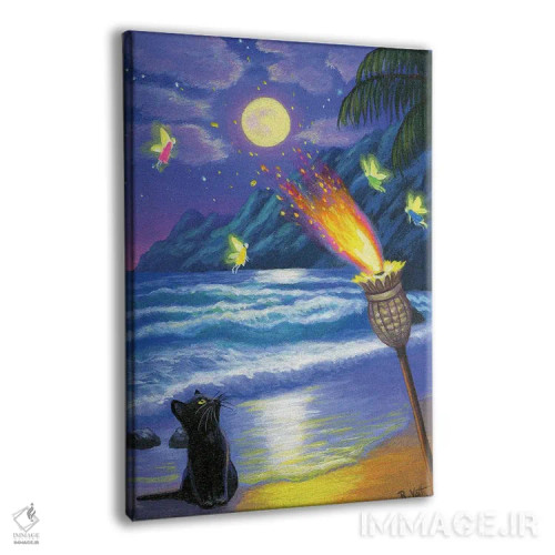 تابلو پریهای مشعل تیکی اثر بریجت واث - نمای پرسپکتیو محصول