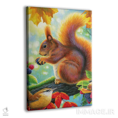 تابلو خوشحال از میوههای جنگلی اثر بریجت واث - نمای پرسپکتیو محصول