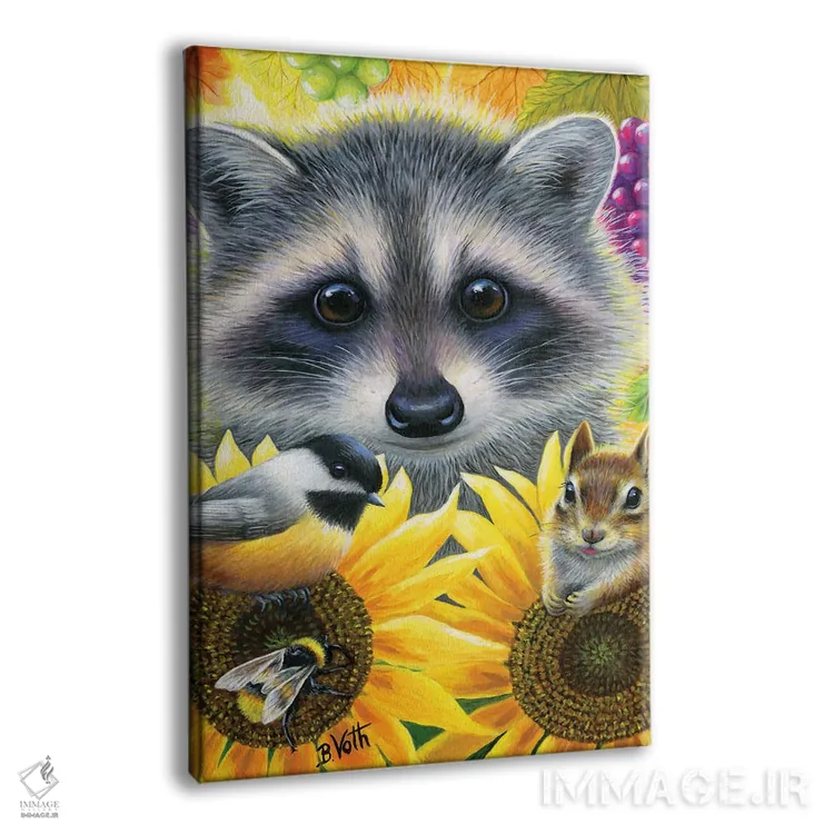 تابلو دوستان آفتابگردان اثر بریجت واث - نمای پرسپکتیو محصول