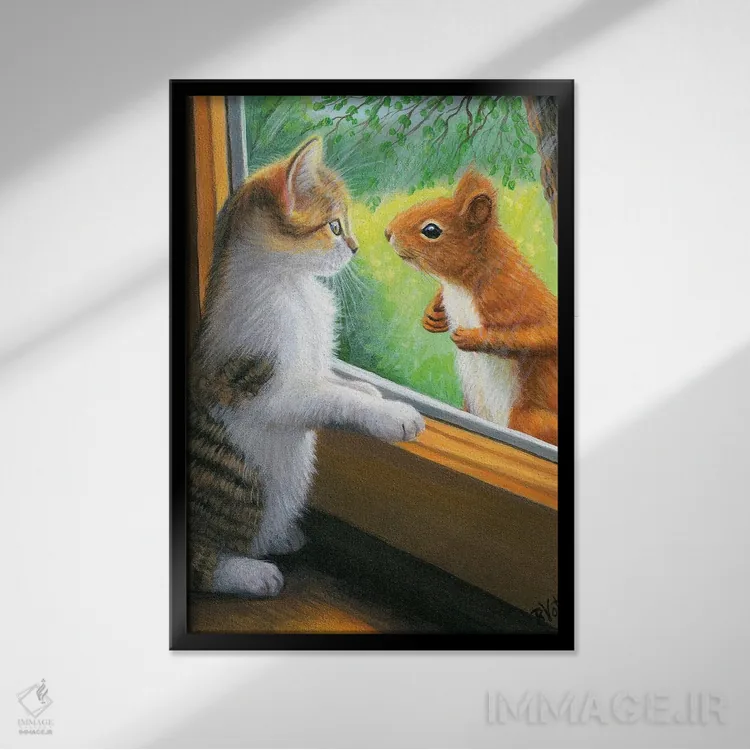 تابلو تو کی هستی؟ ۷ اثر بریجت واث - نمای قابدار مشکی