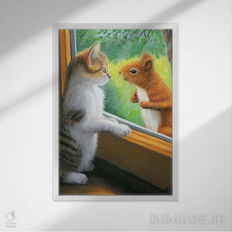 تابلو تو کی هستی؟ ۷ اثر بریجت واث - نمای قابدار سفید