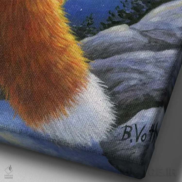 تابلو طلوع صورت فلکی شکارچی (اورایون) اثر بریجت واث - نمای نزدیک بافت بوم