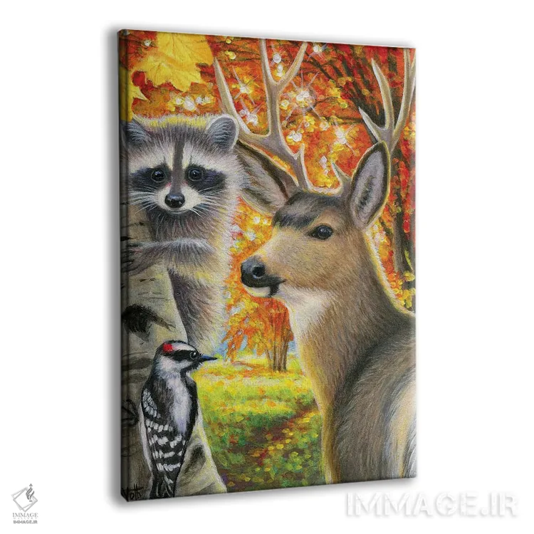 تابلو پاییز در جنگل اثر بریجت واث - نمای پرسپکتیو محصول