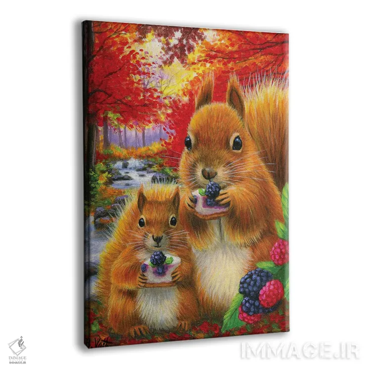 تابلو روزهای تمشک ۳ اثر بریجت واث - نمای پرسپکتیو محصول