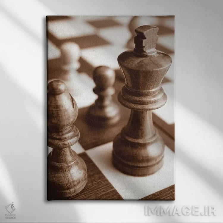 تابلو شطرنج اثر بویس وات - نمای روبهرو روی دیوار
