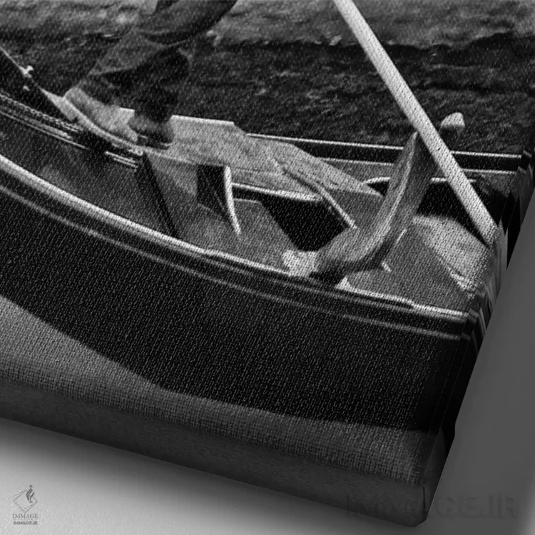 تابلو لمس رنگ ۱ اثر بویس وات - نمای نزدیک بافت بوم