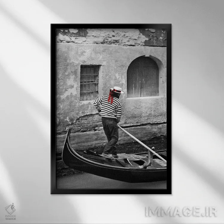 تابلو لمس رنگ ۱ اثر بویس وات - نمای قابدار مشکی
