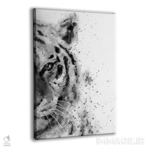 تابلو ببر در حالت آمادهباش اثر براندون وانگ - نمای پرسپکتیو محصول