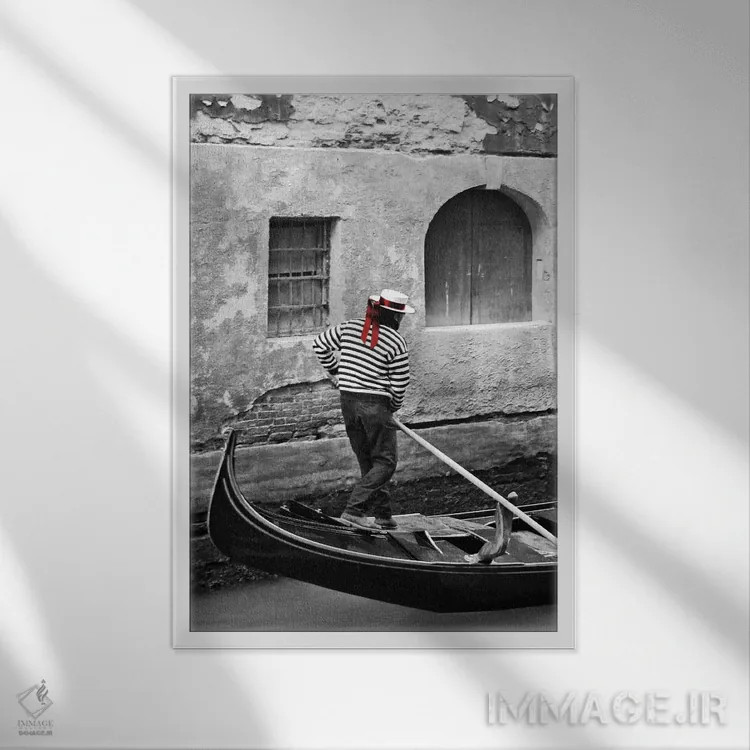 تابلو لمس رنگ ۱ اثر بویس وات - نمای قابدار سفید