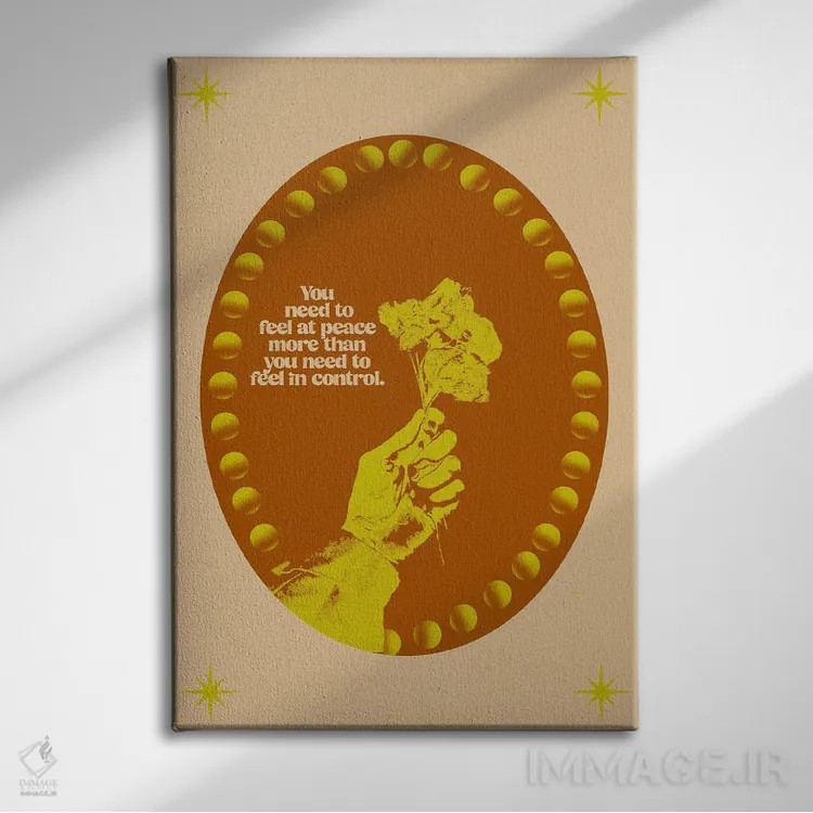 تابلو در آرامش اثر بستورلد اثر سیرا کیلن - نمای روبهرو روی دیوار