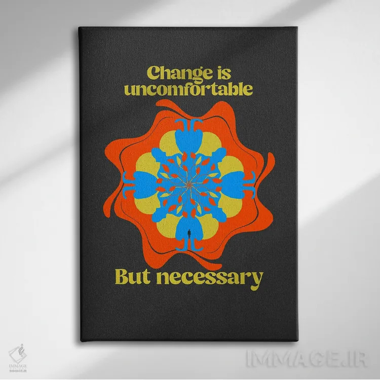 تابلو تغییر اثر بستورلد اثر سیرا کیلن - نمای روبهرو روی دیوار