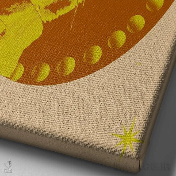 تابلو در آرامش اثر بستورلد اثر سیرا کیلن - نمای نزدیک بافت بوم