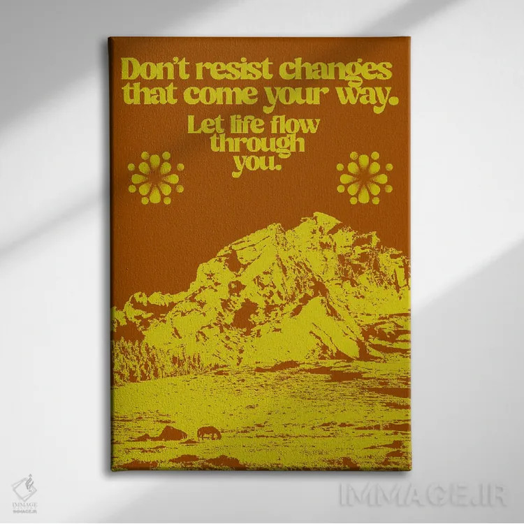 تابلو مقاومت نکن اثر بستورلد اثر سیرا کیلن - نمای روبهرو روی دیوار