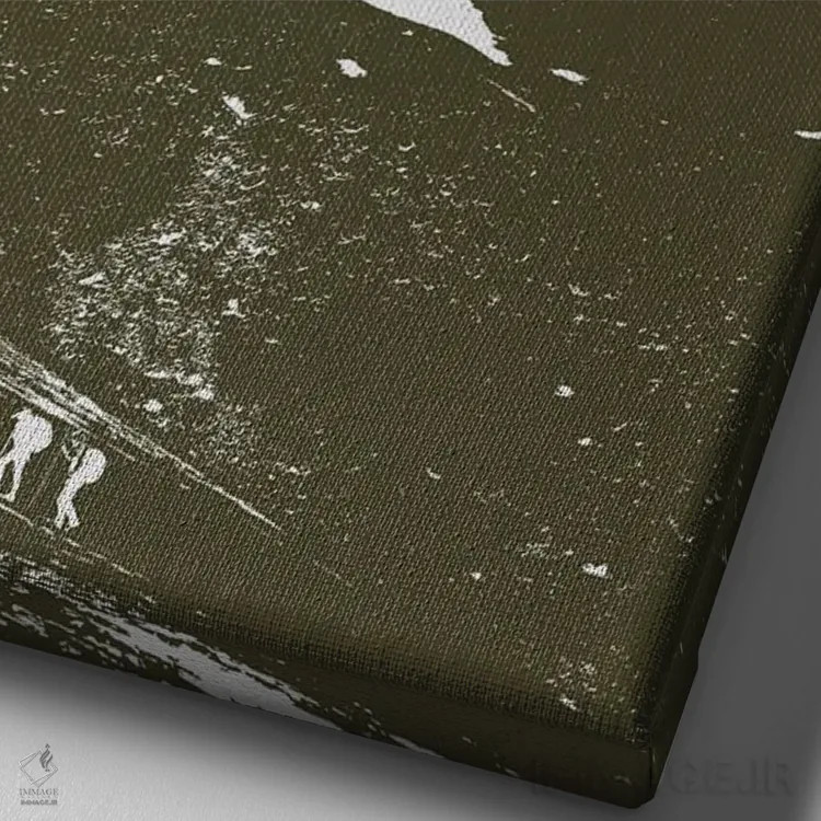 تابلو کوهها را صعود کن اثر بستورلد اثر سیرا کیلن - نمای نزدیک بافت بوم